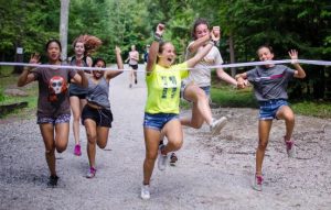 School groups visit students play wide game at Wenonah Outdoor Centre in Muskoka Ontario