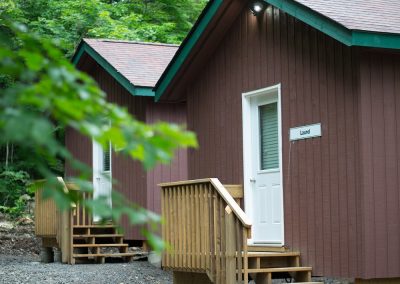 An image of Wenonah Outdoor Education Centre cabins.
